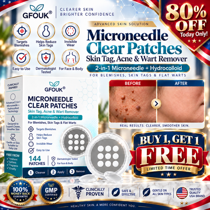 🌟 𝐎𝐟𝐟𝐢𝐜𝐢𝐚𝐥 𝐒𝐭𝐨𝐫𝐞 | GFOUK®  🍃𝐁𝐨𝐭𝐚𝐧𝐢𝐜𝐚𝐥 𝐌𝐢𝐜𝐫𝐨𝐧𝐞𝐞𝐝𝐥𝐞 𝐇𝐲𝐝𝐫𝐨𝐜𝐨𝐥𝐥𝐨𝐢𝐝 𝐏𝐚𝐭𝐜𝐡 (𝐅𝐨𝐫 𝐒𝐤𝐢𝐧 𝐓𝐚𝐠𝐬, 𝐒𝐦𝐚𝐥𝐥 𝐒𝐤𝐢𝐧 𝐆𝐫𝐨𝐰𝐭𝐡𝐬, 𝐖𝐚𝐫𝐭𝐬, 𝐌𝐨𝐥𝐞𝐬, 𝐀𝐠𝐞 𝐒𝐩𝐨𝐭𝐬 & 𝐏𝐢𝐠𝐦𝐞𝐧𝐭𝐚𝐭𝐢𝐨𝐧 𝐂𝐨𝐧𝐜𝐞𝐫𝐧𝐬)