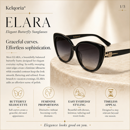 Kelqoria® ELARA Elegant Butterfly Sunglasses