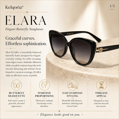 Kelqoria® ELARA Elegant Butterfly Sunglasses