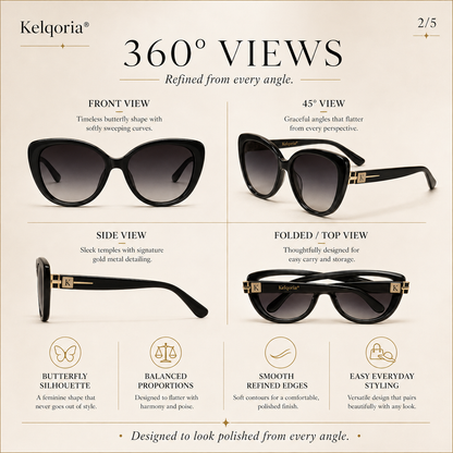 Kelqoria® ELARA Elegant Butterfly Sunglasses