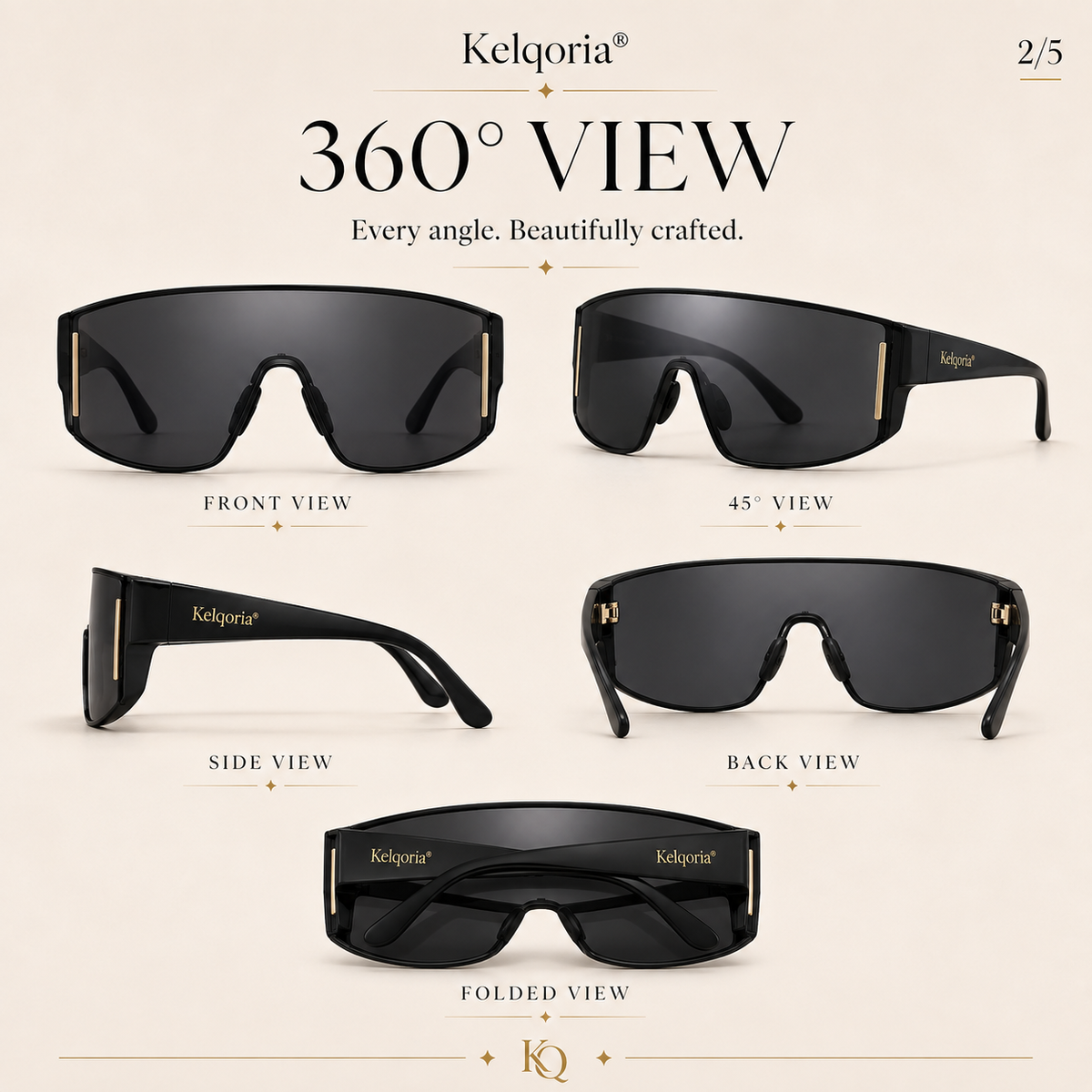Kelqoria® NOVA Oversized Shield Sunglasses