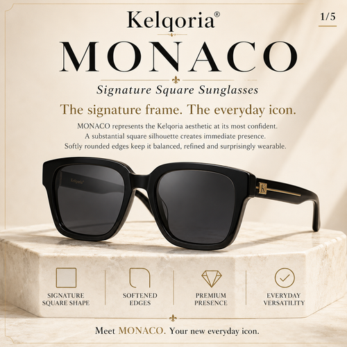 Kelqoria® MONACO Signature Square Sunglasses