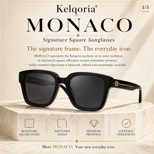 Kelqoria® MONACO Signature Square Sunglasses